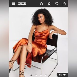 Satin MIDI ASOS Dress